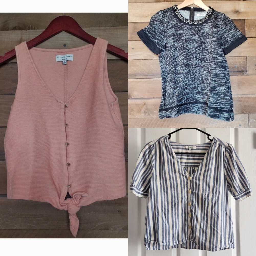 Madewell shirts lot of 3, size small
